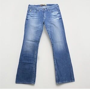 Big Star Jeans Womens 29R Remy Bootcut Thick Stitch Lowrise Denim Rodeo Ranch